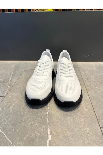 Luizpauloshoes 1012 PİRAMİT TABAN BEYAZ ERKEK SNEAKER - 2