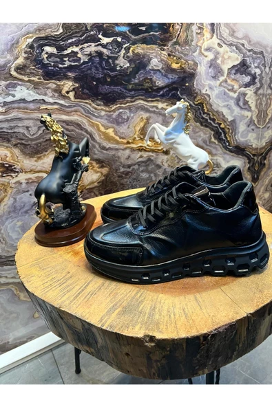 Luizpauloshoes 1075 SİYAH RUGAN PİRAMİT TABAN - 3