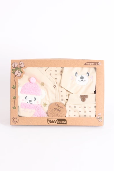 Organik Hastane Çıkışı 5li Polar Bear Pembe - 2