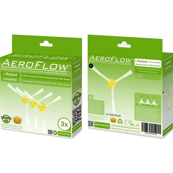 Srfn Ticaret Aeroflow I-Robot Roomba 800 Serisi Yan Fırça 3'lü Paket