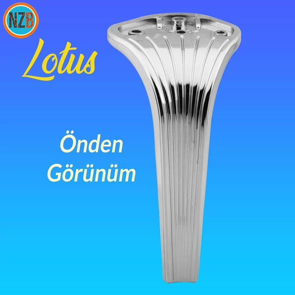 Mobilya Kanepe Sehpa TV Ünitesi Koltuk Ayağı 19 cm Parlak Krom Baza Ayak - Resim 3