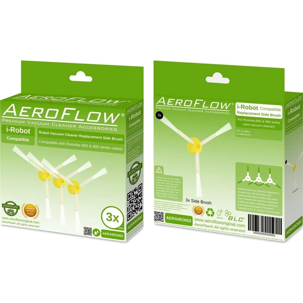 Srfn Ticaret Aeroflow I-Robot Roomba 600 Serisi Yan Fırça 3'lü Paket - 3