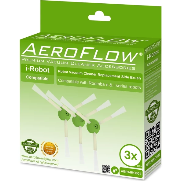 Srfn Ticaret Aeroflow I-Robot Roomba I8 Plus Serisi Yan Fırça 3'lü Paket