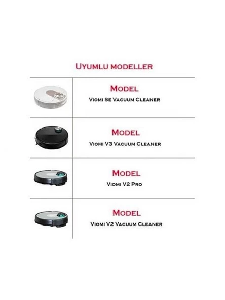 Xiaomi Mi Robot Vacuum Mop Pro Uyumlu 2'li Yan Fırça - 4