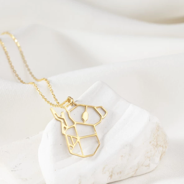 925Ayar Gümüş Origami Panda Yavrusu Figürlü Kolye Özel Tasarım - Resim 10