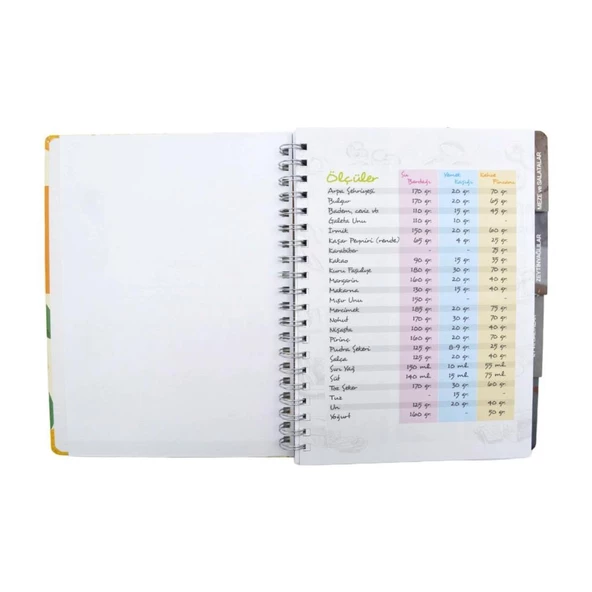 Gıpta Sert Kapak Spiralli 20X28 120 Yaprak Tarif Defteri (7295) - 5