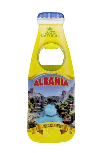 Arnavutluk Temalı Magnet Şişe Açacak - Resim 3