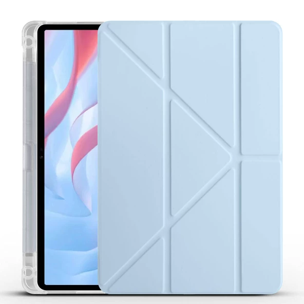 Huawei Honor X8 Pro 11.5' Kılıf  Tri Folding Kalem Bölmeli Standlı Kılıf - Resim 5