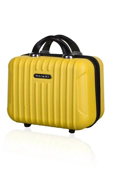 Polo&Sky Class Model Sarı Renk Abs Makyaj Çantası El Valizi - 2