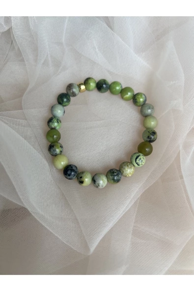 Krizopraz Bileklik - Resim 4
