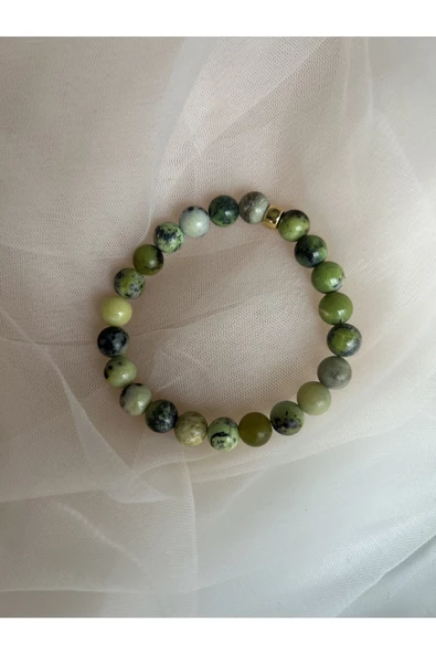 Krizopraz Bileklik - Resim 3