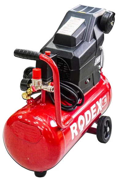 Rodex 50 Litre Hava Kompresörü 5 Parça Havalı Setli Yağlı Sistem 8 Bar Basınç Ayarlı Germany Style - 4