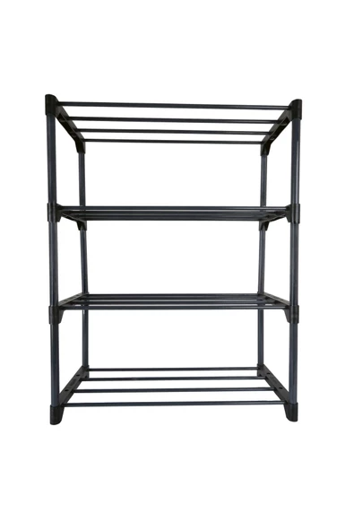 Teno Çok Amaçlı Raf - 4 Katlı Metal Ayakkabılık - Organizer - Kitaplık - Çiçeklik - 7
