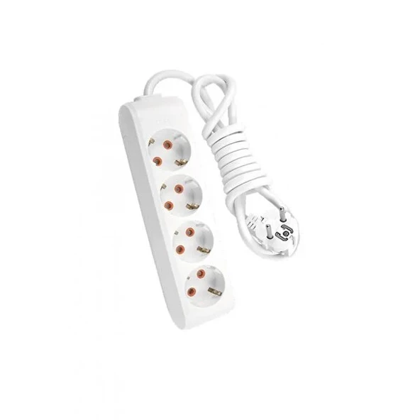 Mutlusan Rı-Tech 4lü Topraklı Grup Priz 2m (001 175 410002 02 00)