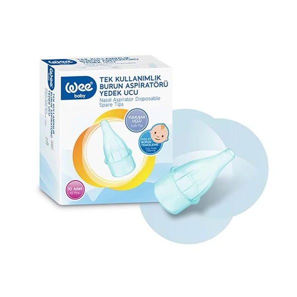Wee Baby Burun Aspiratörü Nasal Yedek Ucu (İç Adet 10) (Kod:163) - 1