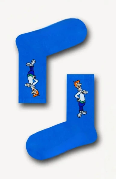 Littlehappiness70 Unisex Yetişkin George Jetson Kolej Çorap