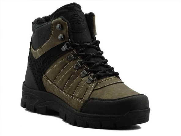 Erkek Kışlık Bot Bağlı ve Yandan Fermuarlı Suya Dayanıklı - 5