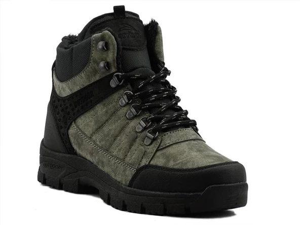 Erkek Kışlık Bot Bağlı ve Yandan Fermuarlı Suya Dayanıklı - 4