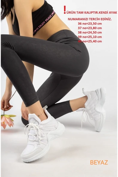 Lambırlent 2133 Kadın Fashion Spor Sneaker Ayakkabı - 5