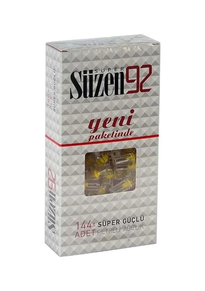 Süzen 92 Sigara Filtresi Ağızlık 144 Adet