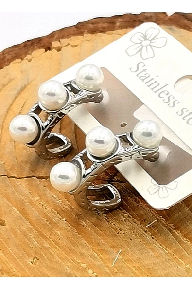 Kararmaz Çelik Lüks Küpe ürün görseli 1