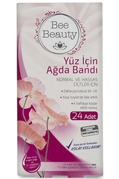 Yüz İçin Ağda Bandı 24'lü