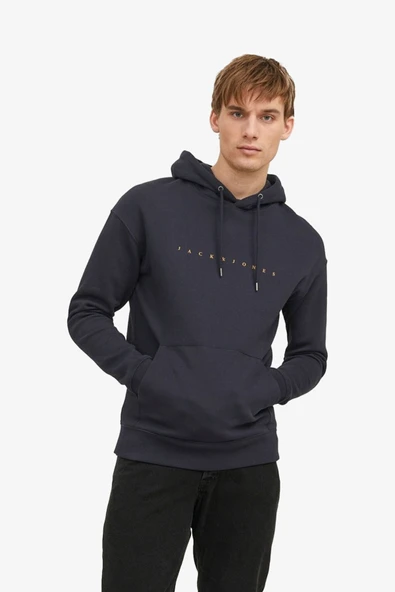 Jack & Jones Jjestar Erkek Lacivert Sweatshirt 12233972-DarkNavy
