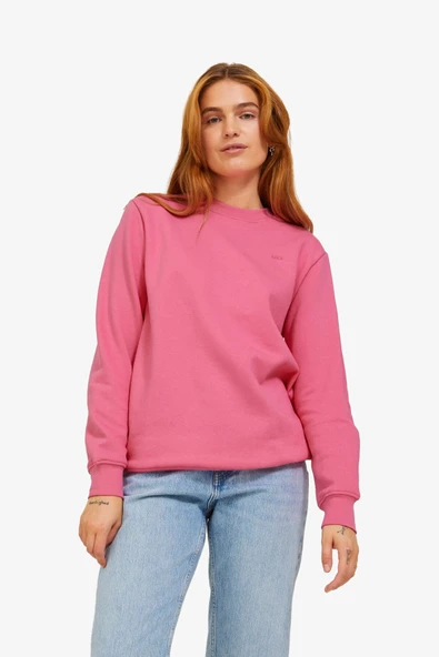 JJXX Jxabbie Rlx Kadın Pembe Sweatshirt 12223962-CarmineRose