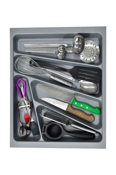 Vilinze Çekmece Içi Kepçelik Gri - 46X45 Cm - 3