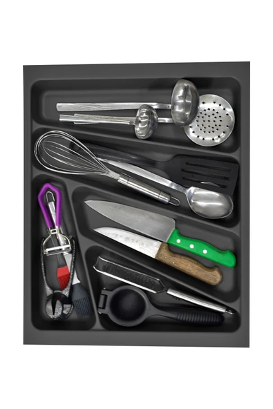 Vilinze Çekmece Içi Kepçelik Gri - 50X40 Cm - 3