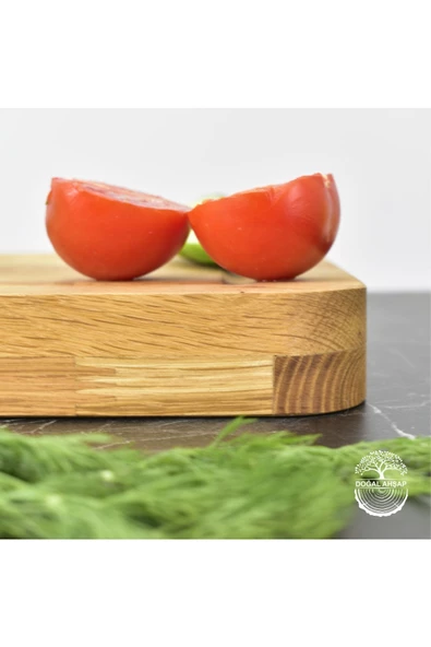 Vilinze Meşe Tepsili Kesme Tahtası - Xl - 4