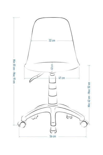 Vilinze Vilinze Eames Çalışma Koltuğu Tekerlekli Ofis Sandalyesi - 4