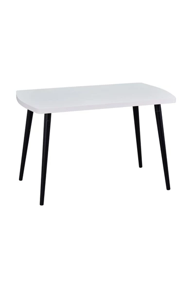 Vilinze Argos Sabit Mdf Beyaz Mutfak Masası - 70X120 Cm - 3