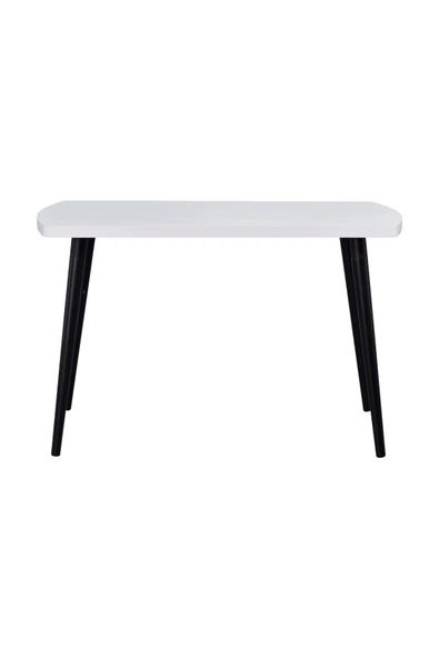 Vilinze Argos Sabit Mdf Beyaz Mutfak Masası - 70X120 Cm - 2