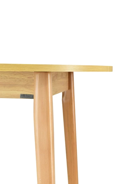 Vilinze Avanos Yuvarlak Sabit Mdf Mutfak Masası - Q90 Cm - Resim 4