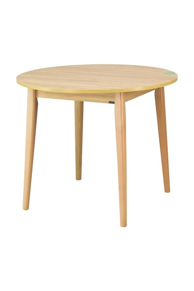 Vilinze Avanos Yuvarlak Sabit Mdf Mutfak Masası - Q90 Cm - Resim 3