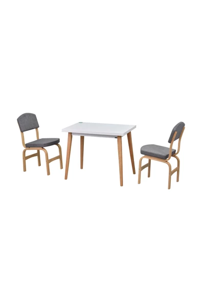 Vilinze Vilinze Ege Sandalye Avanos Ahşap Mdf Mutfak Masası Takımı - 60X90 Cm ürün görseli 1