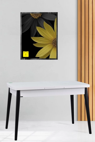 Vilinze Vilinze Avanos Ahşap Açılır Kapanır Mdf Mutfak Masası - 70X120+30 Cm