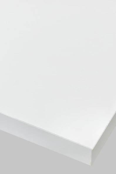 Vilinze Avanos Ahşap Sabit Mdf Beyaz Siyah Mutfak Masası - 80X140 Cm - 5