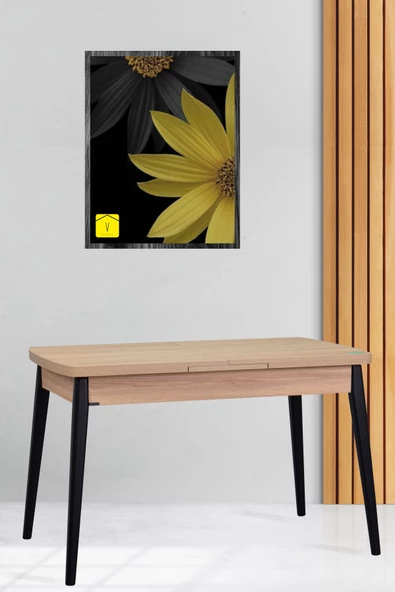 Vilinze Vilinze Avanos Ahşap Açılır Kapanır Mdf Mutfak Masası - 70X120+30 Cm