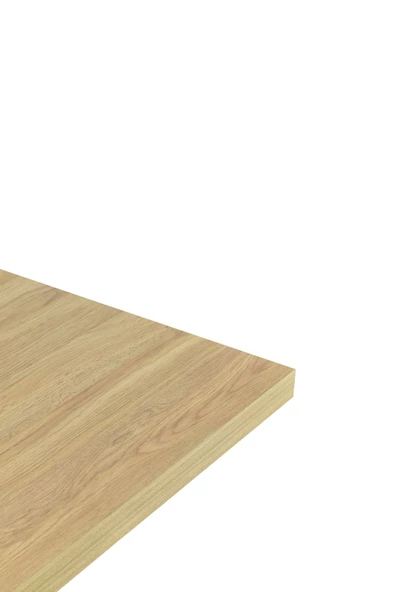 Vilinze Avanos Ahşap Sabit Mdf Naturel Mutfak Masası - 80X140 Cm - 5