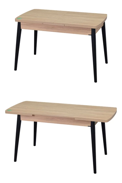 Vilinze Vilinze Avanos Ahşap Açılır Kapanır Mdf Mutfak Masası - 70X120+30 Cm - 2