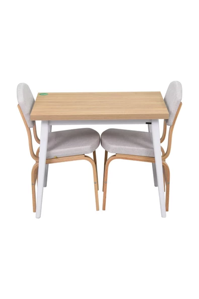 Vilinze Vilinze Ege Sandalye Avanos Ahşap Mdf Mutfak Masası Takımı - 60X90 Cm - Resim 2