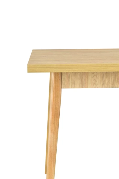 Vilinze Avanos Sabit Naturel Ahşap Mdf Mutfak Masası - 70X120 Cm - 3