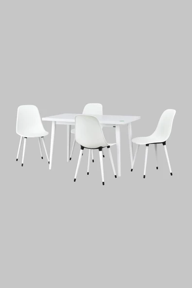 Vilinze Eames Sandalye Avanos Ahşap Mdf Mutfak Masası Takımı - 70X120 Cm ürün görseli 1