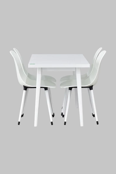 Vilinze Eames Sandalye Avanos Ahşap Mdf Mutfak Masası Takımı - 70X120 Cm - Resim 3