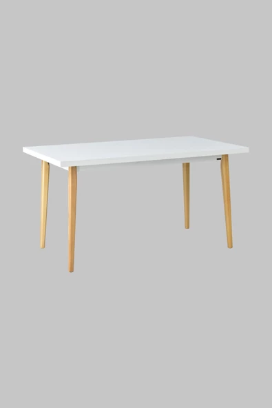 Vilinze Eames Sandalye Avanos Ahşap Mdf Mutfak Masası Takımı - 80X140 Cm - 4