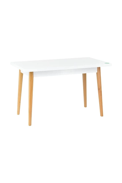 Vilinze Ege Sandalye Ve Bank Avanos Ahşap Mutfak Masası Takımı - 70X120 Cm - 5