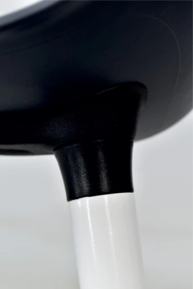 Vilinze Eames Beyaz Ahşap Ayak Plastik Füme Sandalye - 5