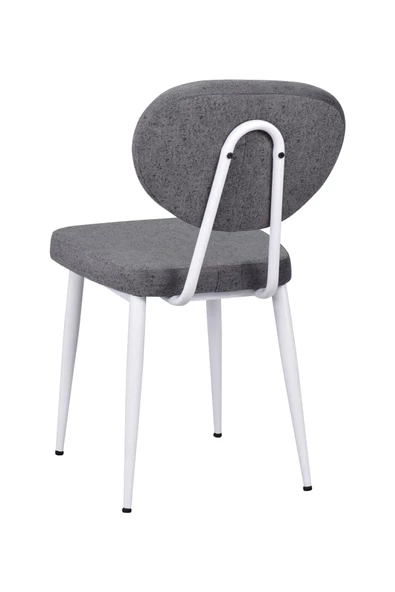 Vilinze Deniz Beyaz Ayak Metal Sandalye - 3